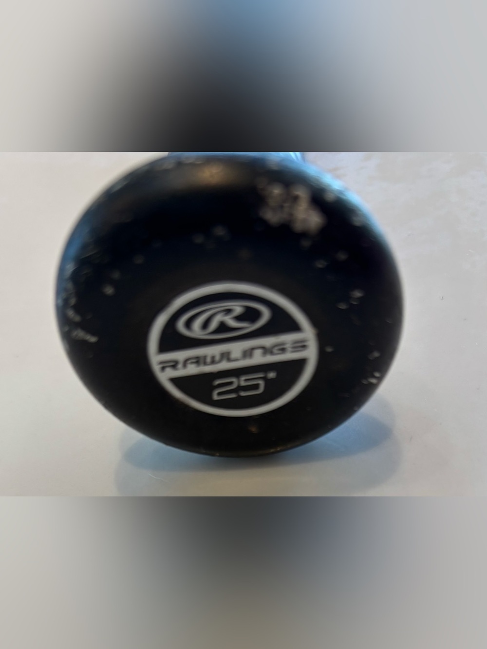 Rawlings Black Y-Ball Big Stick Baseball Bat with White Trim 2 5/8 diameter - Picture 6 of 11